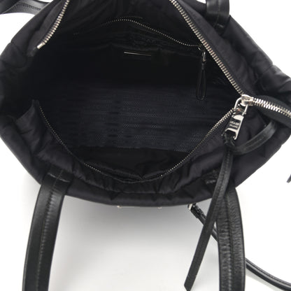 Prada Tessuto Nylon Bomber Tote Black 5 of 14