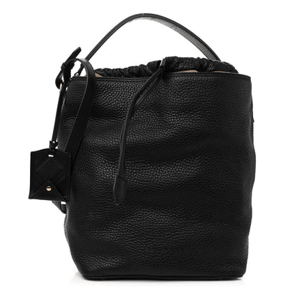 Burberry Grainy Calfskin Medium Check Ashby Hobo Black 1 of 18