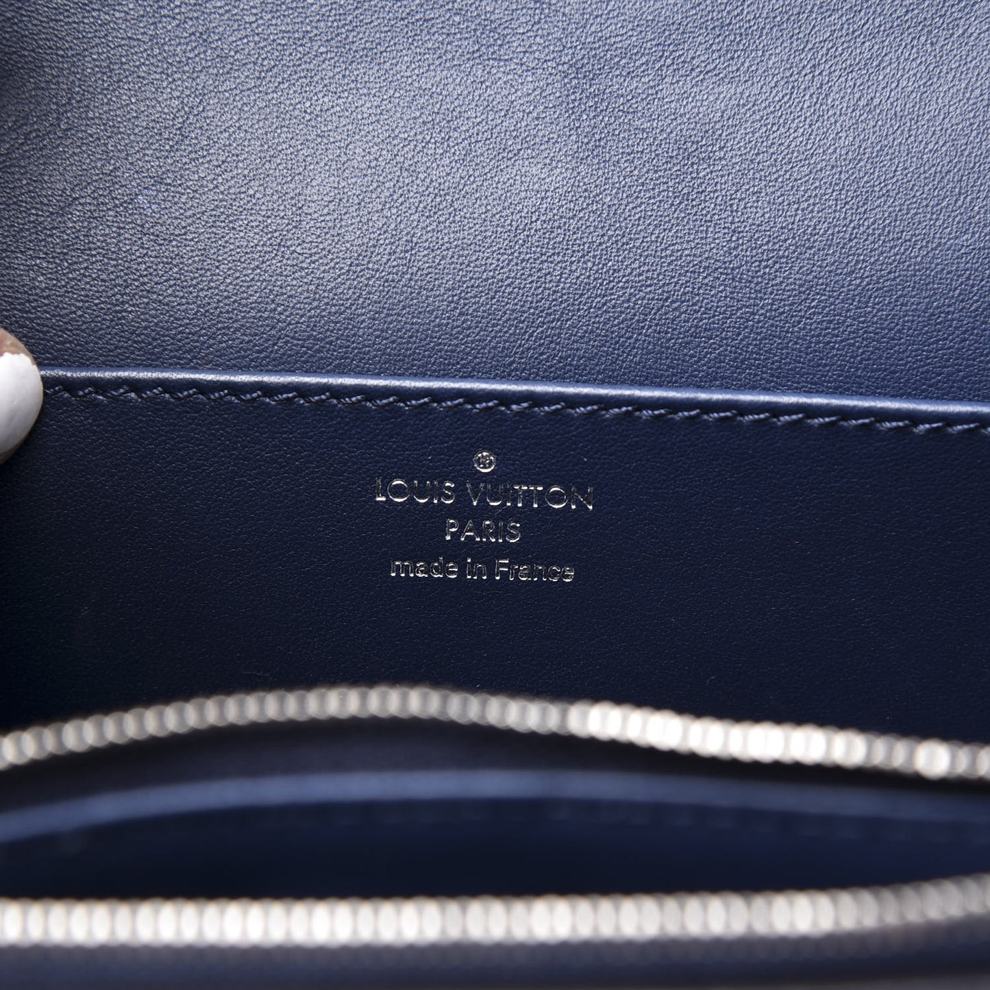 Grained Calfskin Vivienne NM Blue Marine