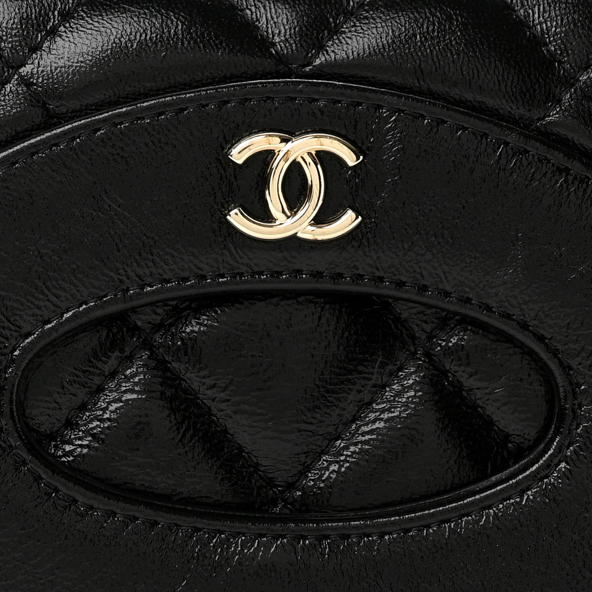 Chanel Shiny Lambskin Quilted 31 Clutch Black 8 of 9