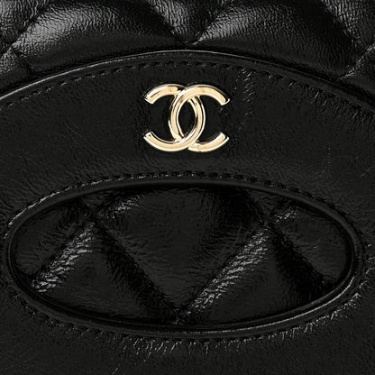 Chanel Shiny Lambskin Quilted 31 Clutch Black 8 of 9