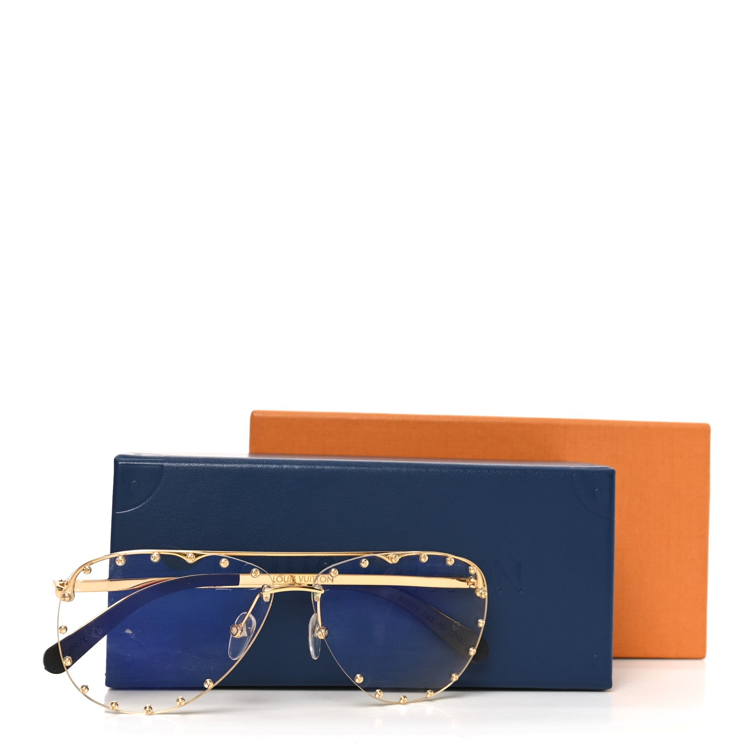 Louis Vuitton Metal The Party Aviator Anti Blue Sunglasses Z0997W