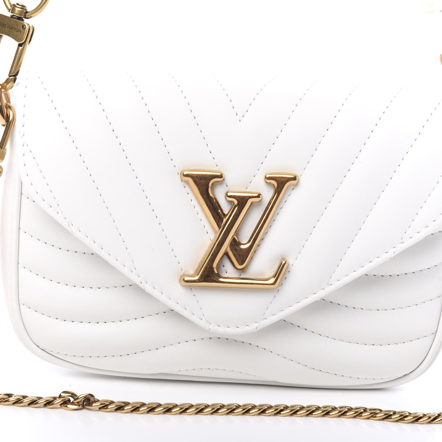 Louis Vuitton Calfskin New Wave Multi Pochette Snow 8 of 8