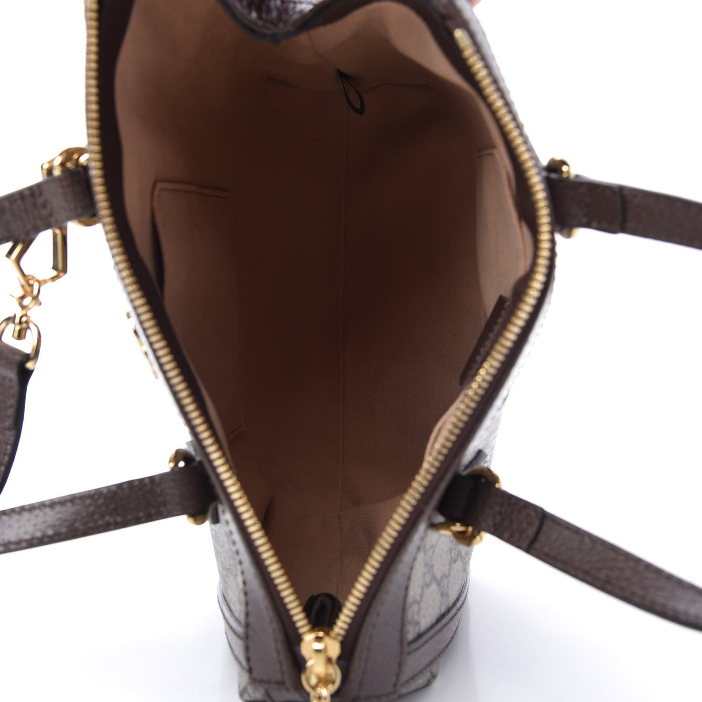 GG Supreme Monogram Small Ophidia Tote Bag Brown