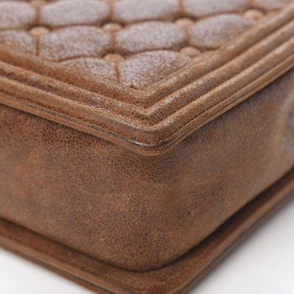 Chanel Nubuck Chesterfield Quilted Large Celtic Boy Flap Brown 11 of 14