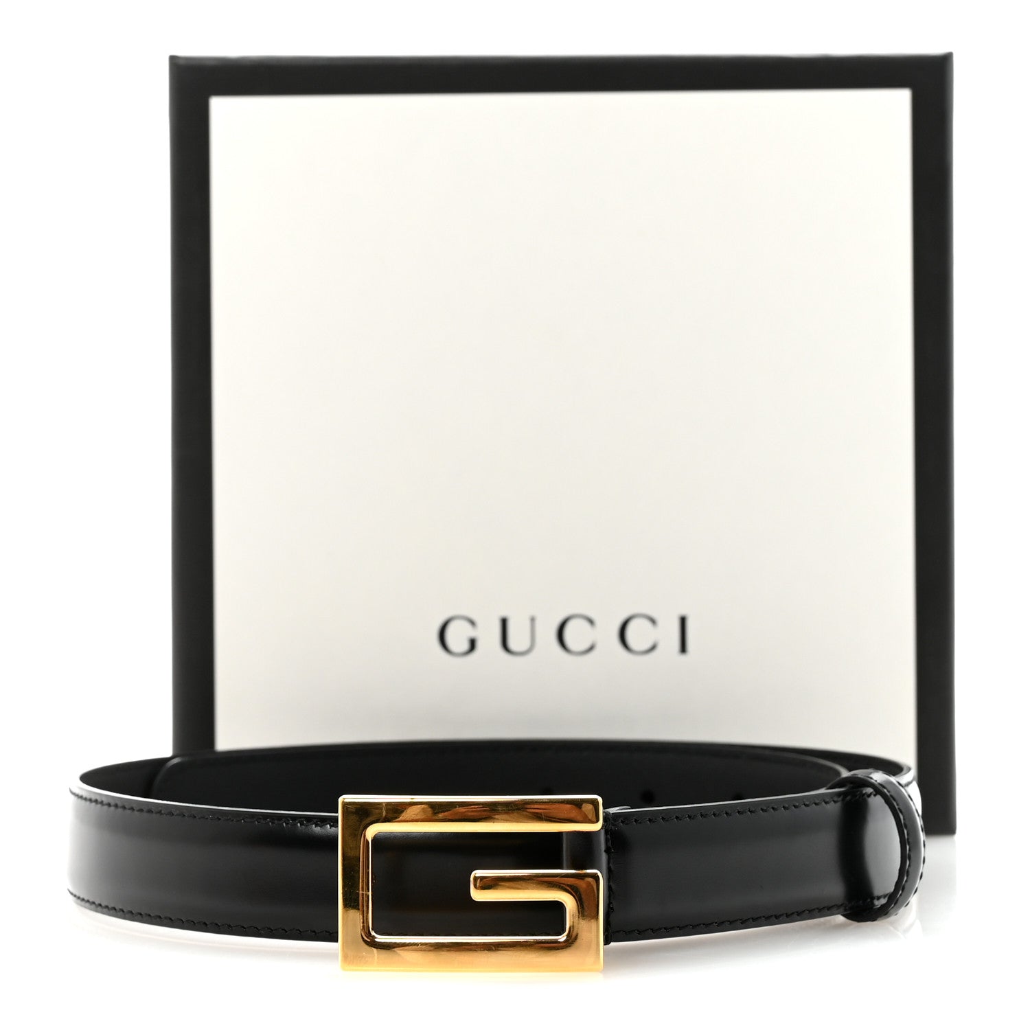 Gucci Calfskin Icaro G Cube 25mm Belt 75 30 Black 11 of 12