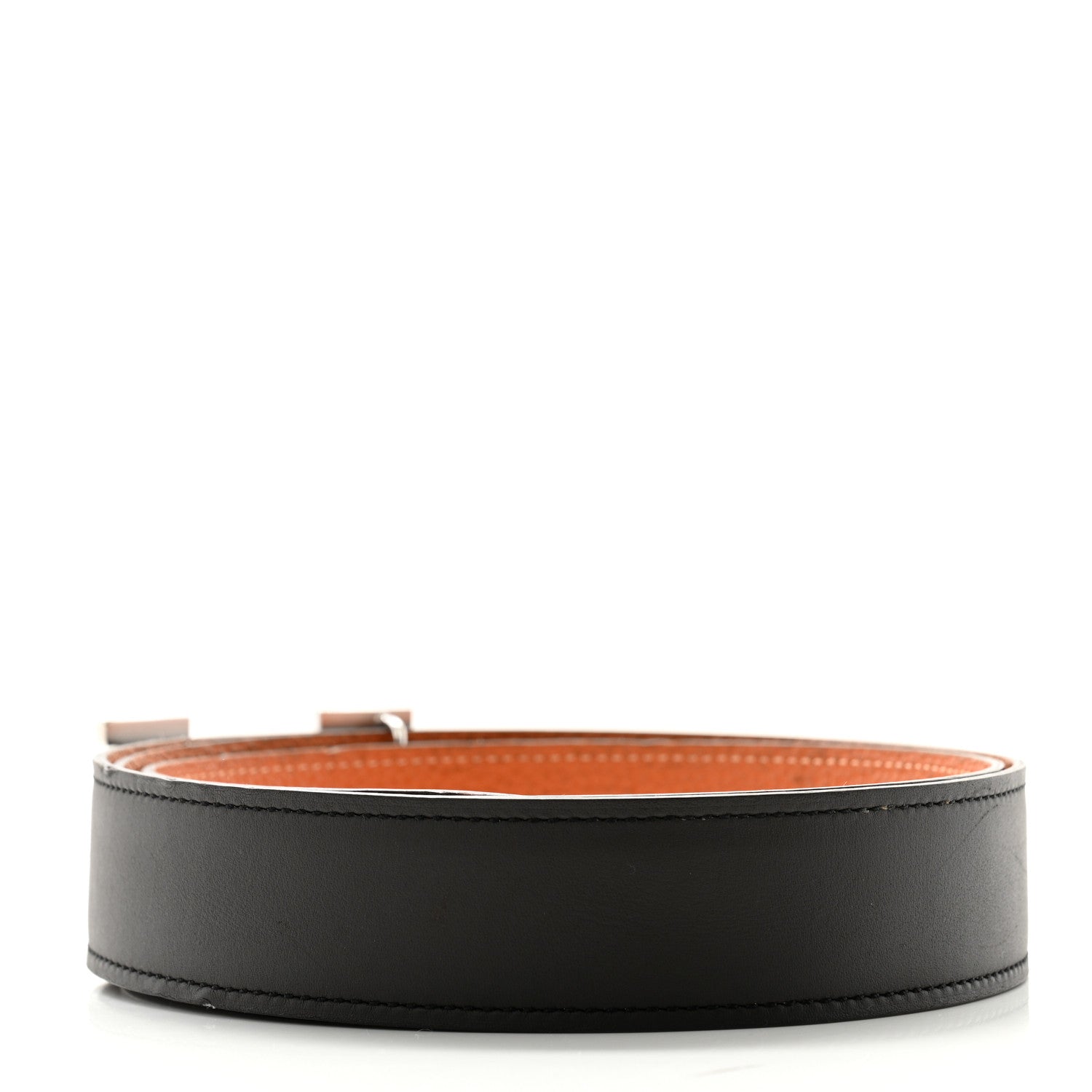 Hermes Chamonix Togo 32mm H Belt 90 36 Chocolate Potiron 2 of 7