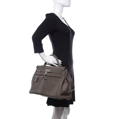Hermes Swift Lakis Kelly 40 Etain 3 of 15
