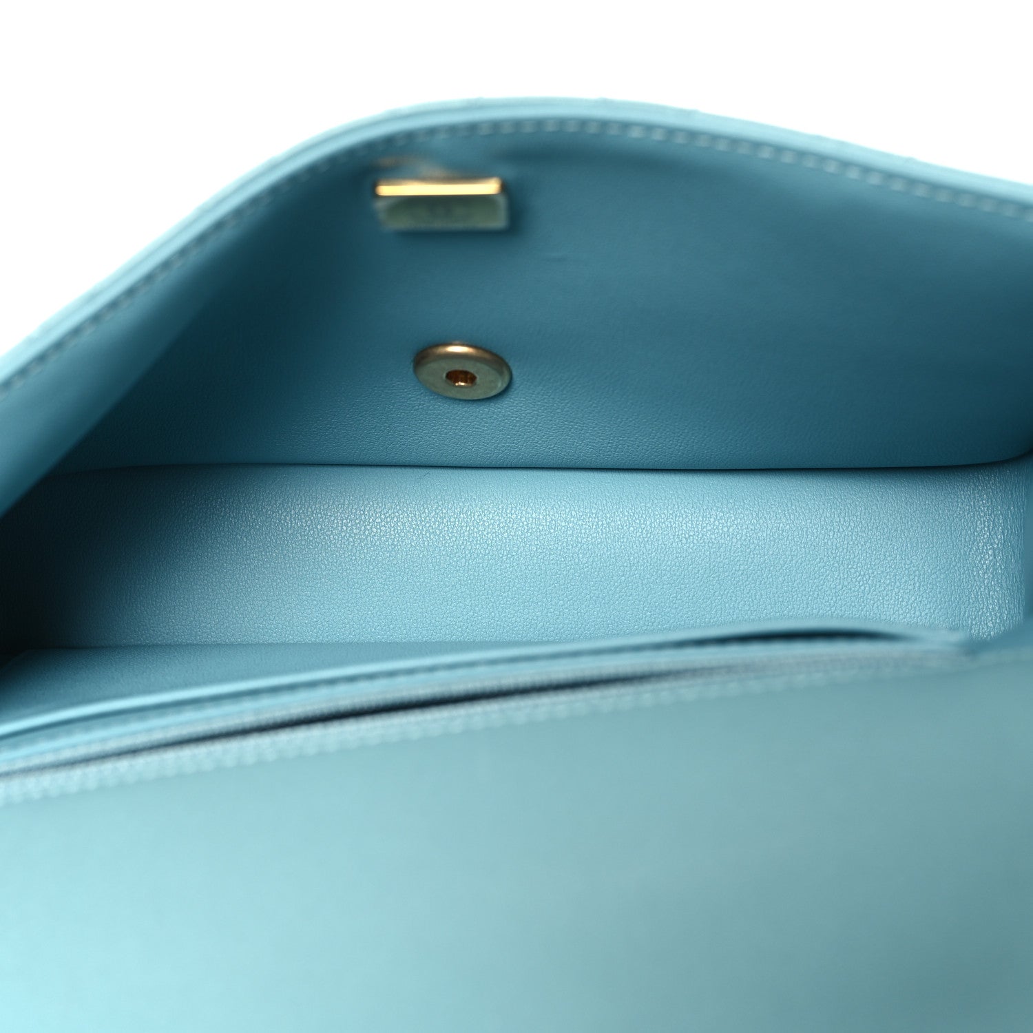 Chanel Lambskin Quilted Small Strass On Top Flap Bag Light Blue 5 of 12