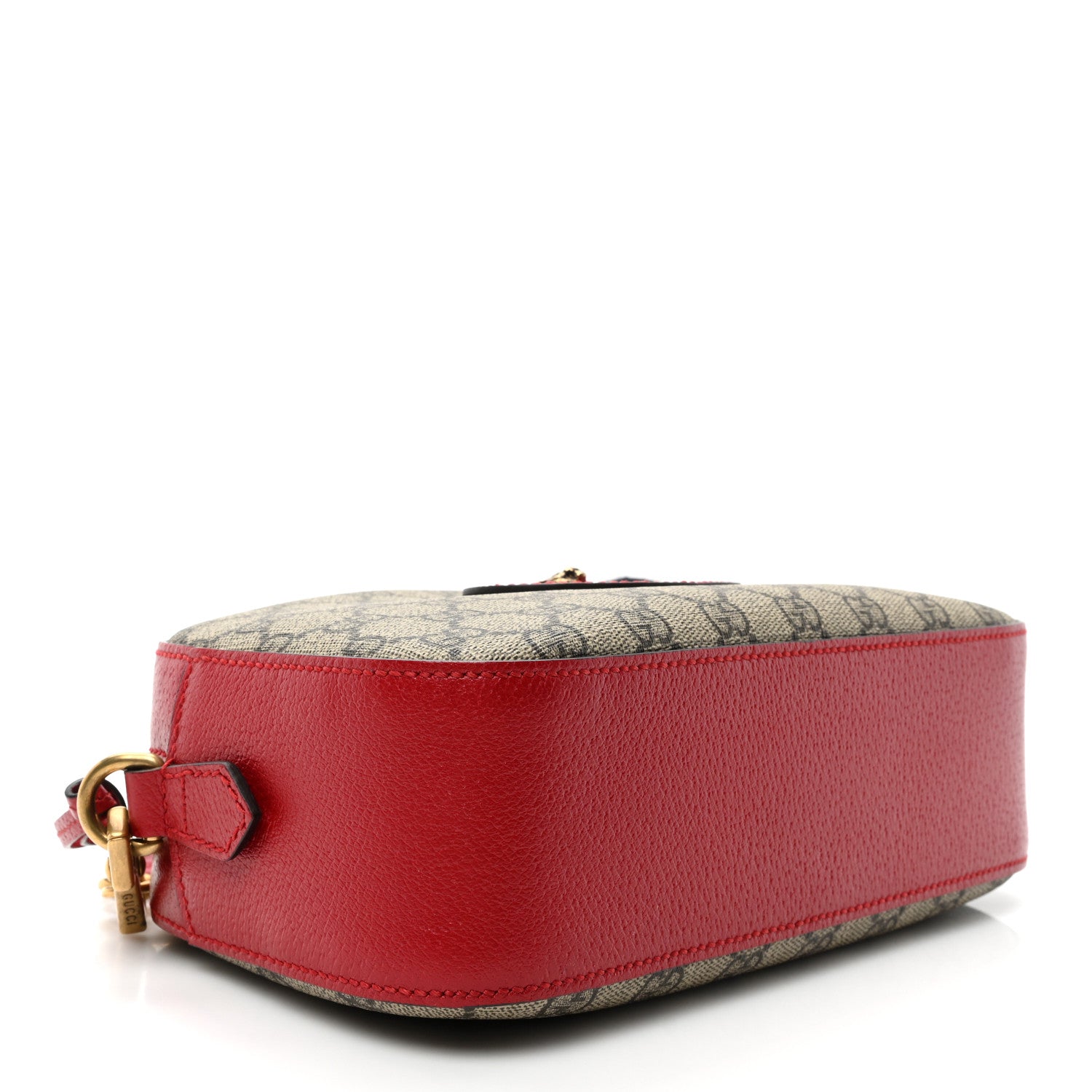 Gucci GG Supreme Monogram Web Neo Vintage Shoulder Bag Beige Red 4 of 8