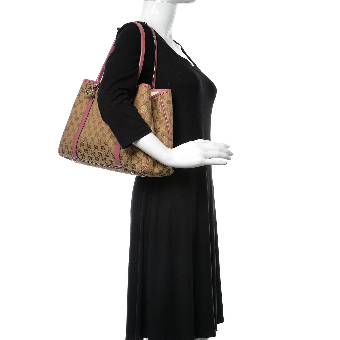 Monogram Medium Twins Tote Pink