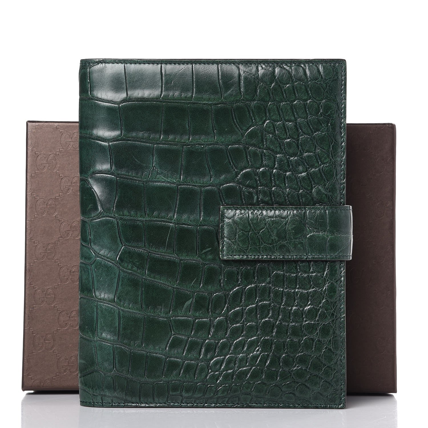 Gucci Crocodile Notebook Smartphone Case Green 8 of 8