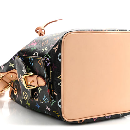 Louis Vuitton Monogram Multicolor Petit Noe Black 8 of 9