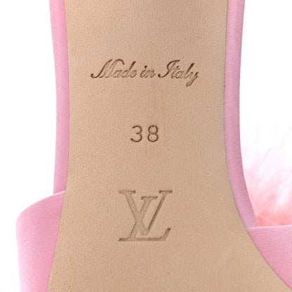 Louis Vuitton Fur Crystal LV Marilyn Mule 38 Rose 7 of 12