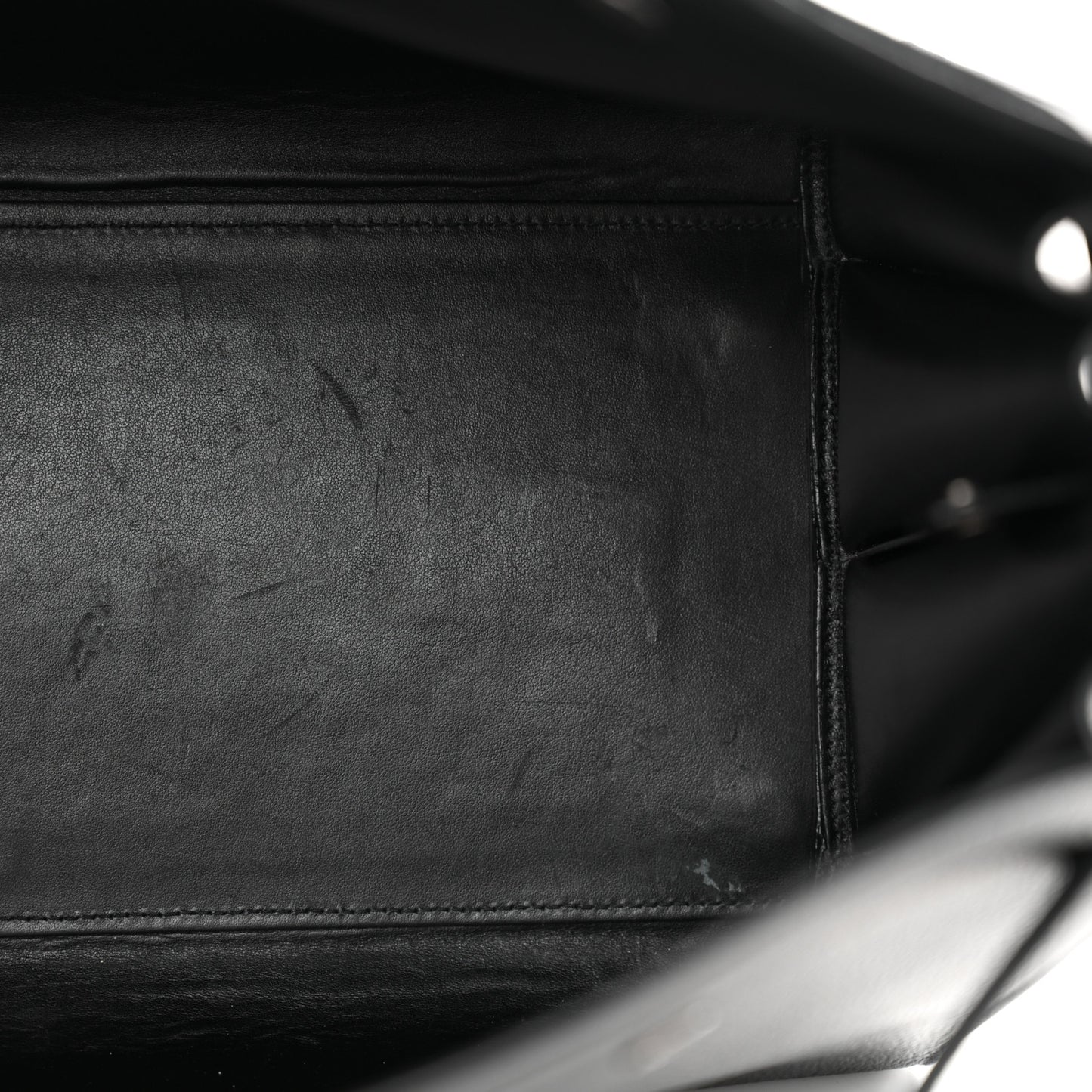 Grained Calfskin Large Sac De Jour Carryall Black