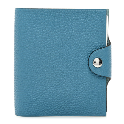Hermes Togo Ulysse Mini Notebook Cover Blue Jean 1 of 7