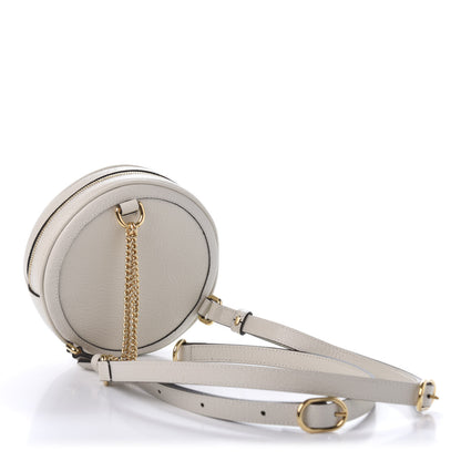 Gucci Textured Calfskin Web Mini Ophidia Round Backpack Mystic White 2 of 10