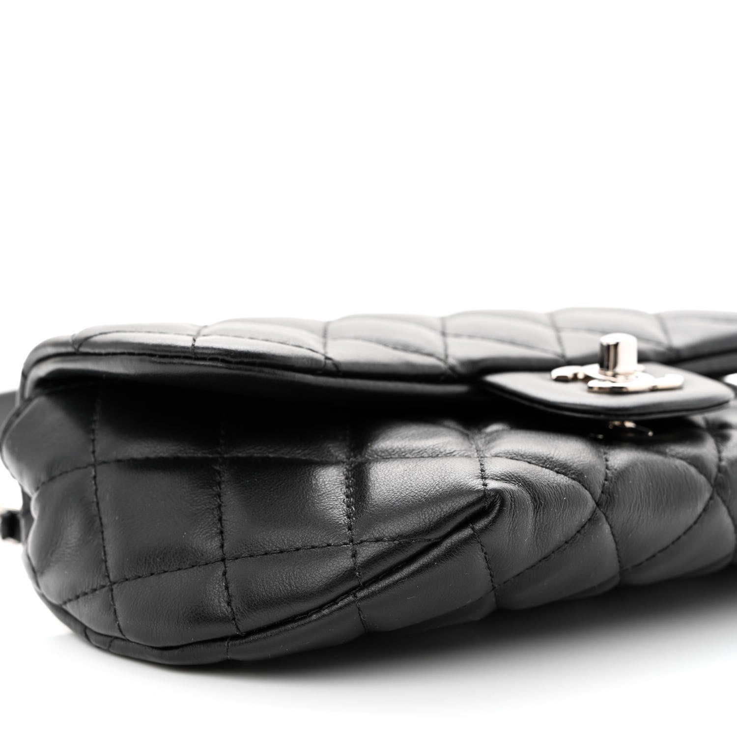 Chanel Calfskin Quilted CC Uniform Flap Belt Bag Black 10 of 11
