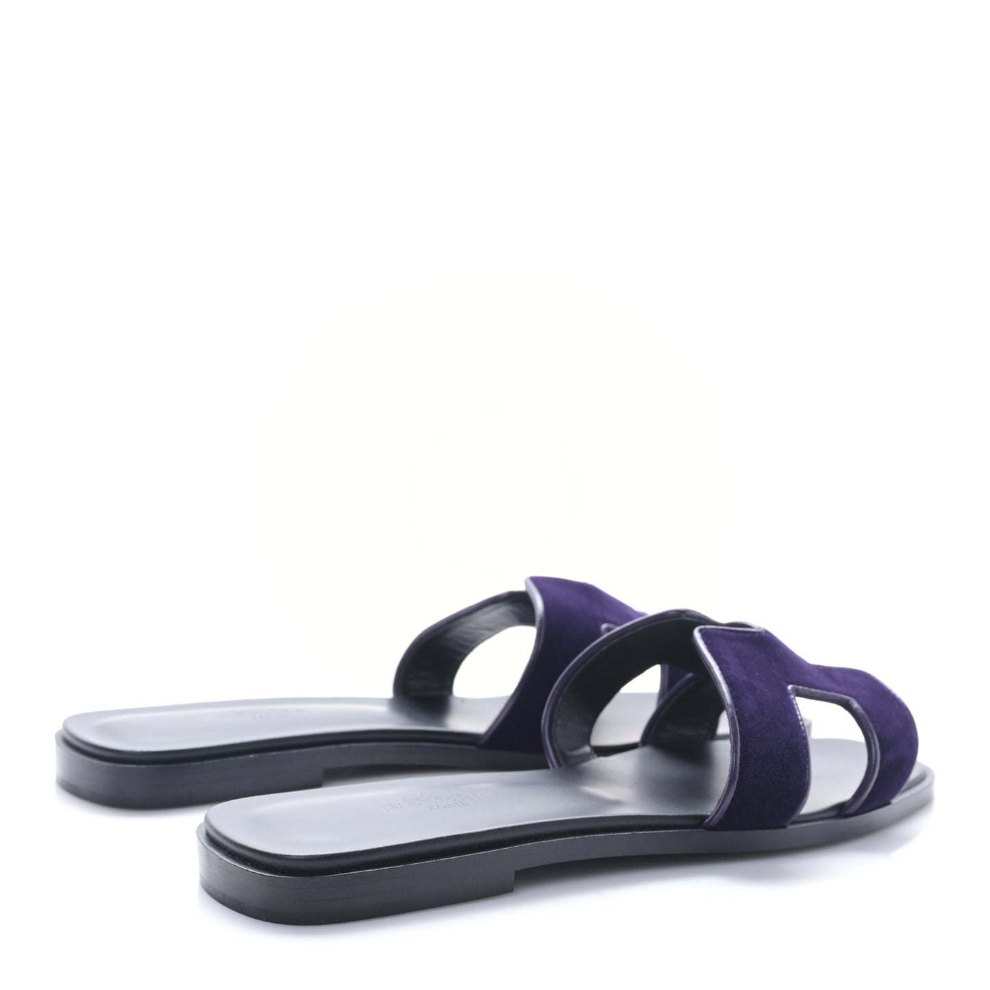Velvet Nappa Oran Sandals 38 Violet Fonce