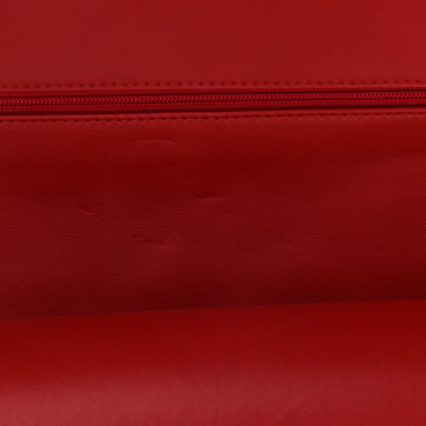 Lambskin Quilted Jumbo Tri-Color Double Flap Navy Blue Red