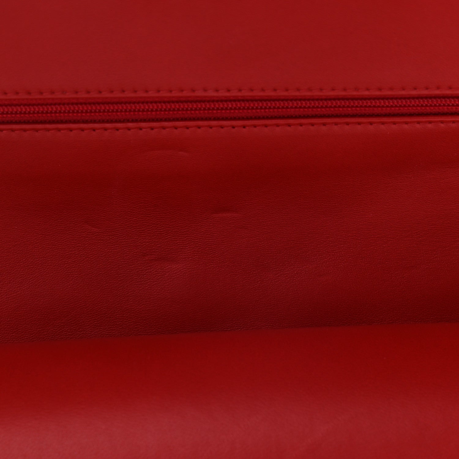 Chanel Lambskin Quilted Jumbo Tri-Color Double Flap Navy Blue Red 14 of 14