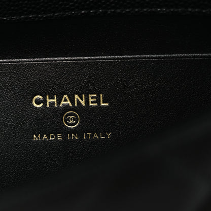 Chanel Caviar Quilted Maxi East West Coco Handle Flap Black 6 of 13