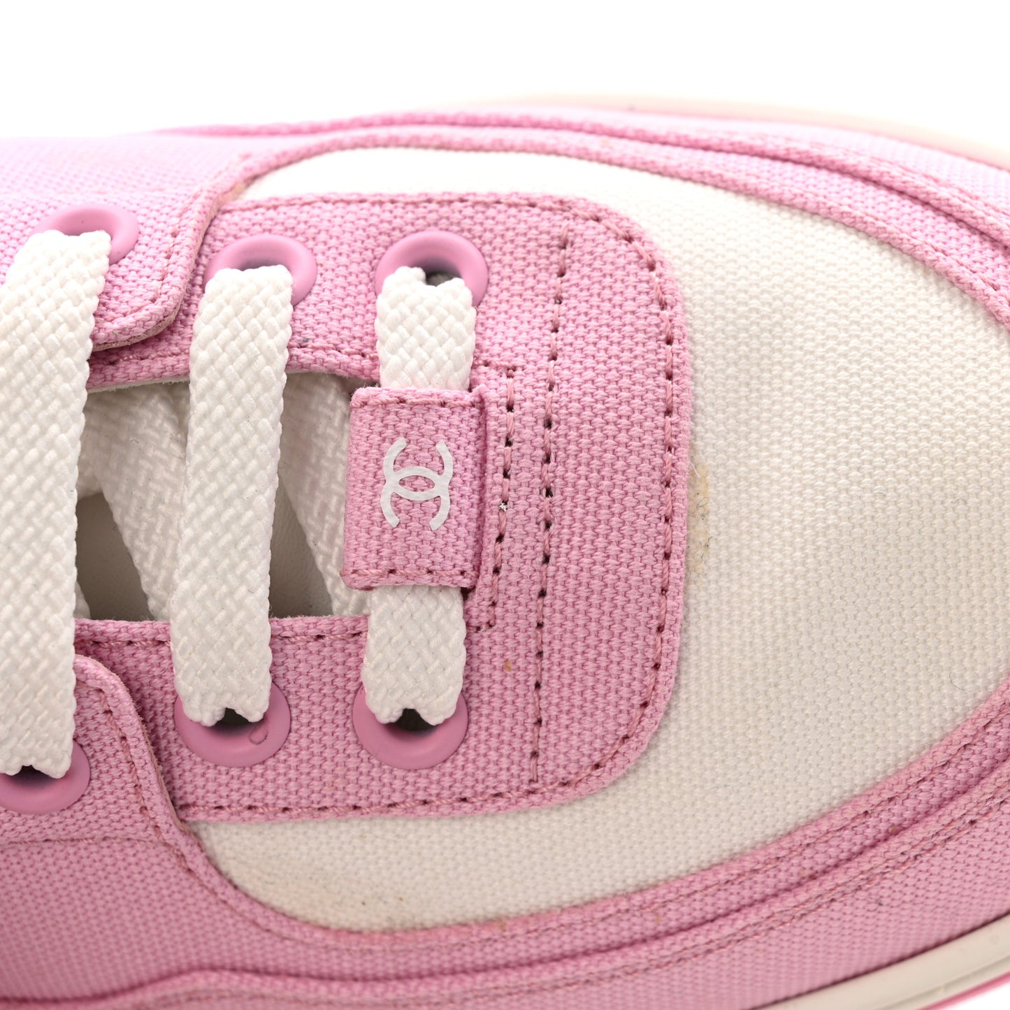 Cotton Sneakers 38 Pink White
