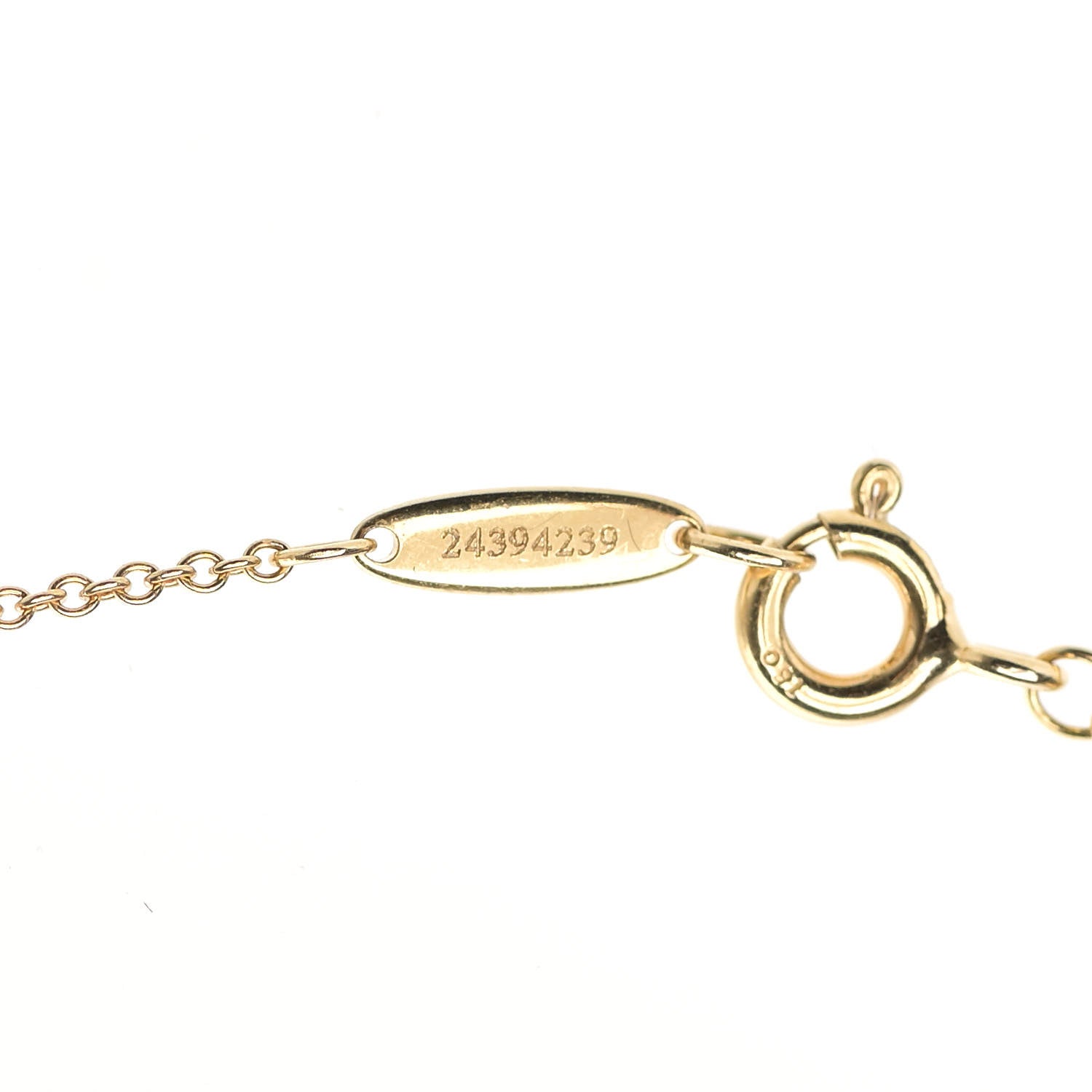 Tiffany 18K Yellow Gold Diamond .36ct Elsa Peretti Diamonds by the Yard Pendant Necklace 7 of 8