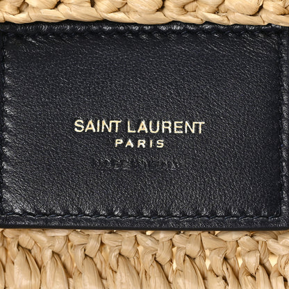 Saint Laurent Raffia Rive Gauche Tote Natural 6 of 10
