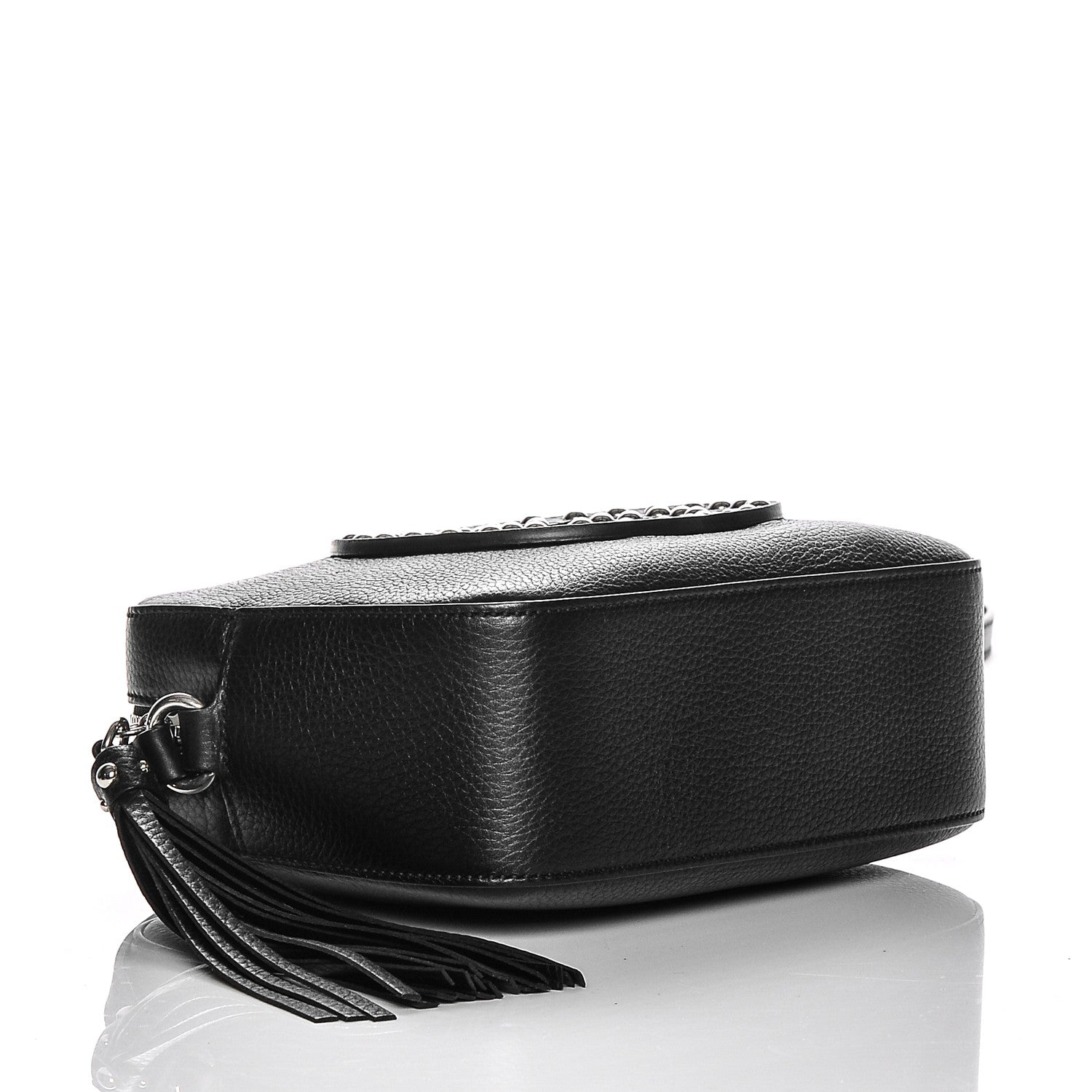 Gucci Pebbled Calfskin Studded Small Soho Disco Bag Black 4 of 6