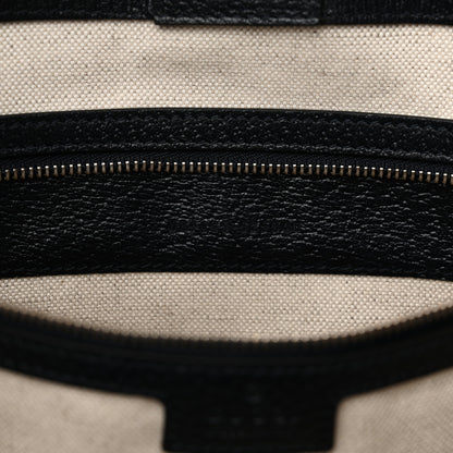 Gucci GG Supreme Monogram Textured Calfskin Web Medium Ophidia Shopping Tote Beige Blue 6 of 11