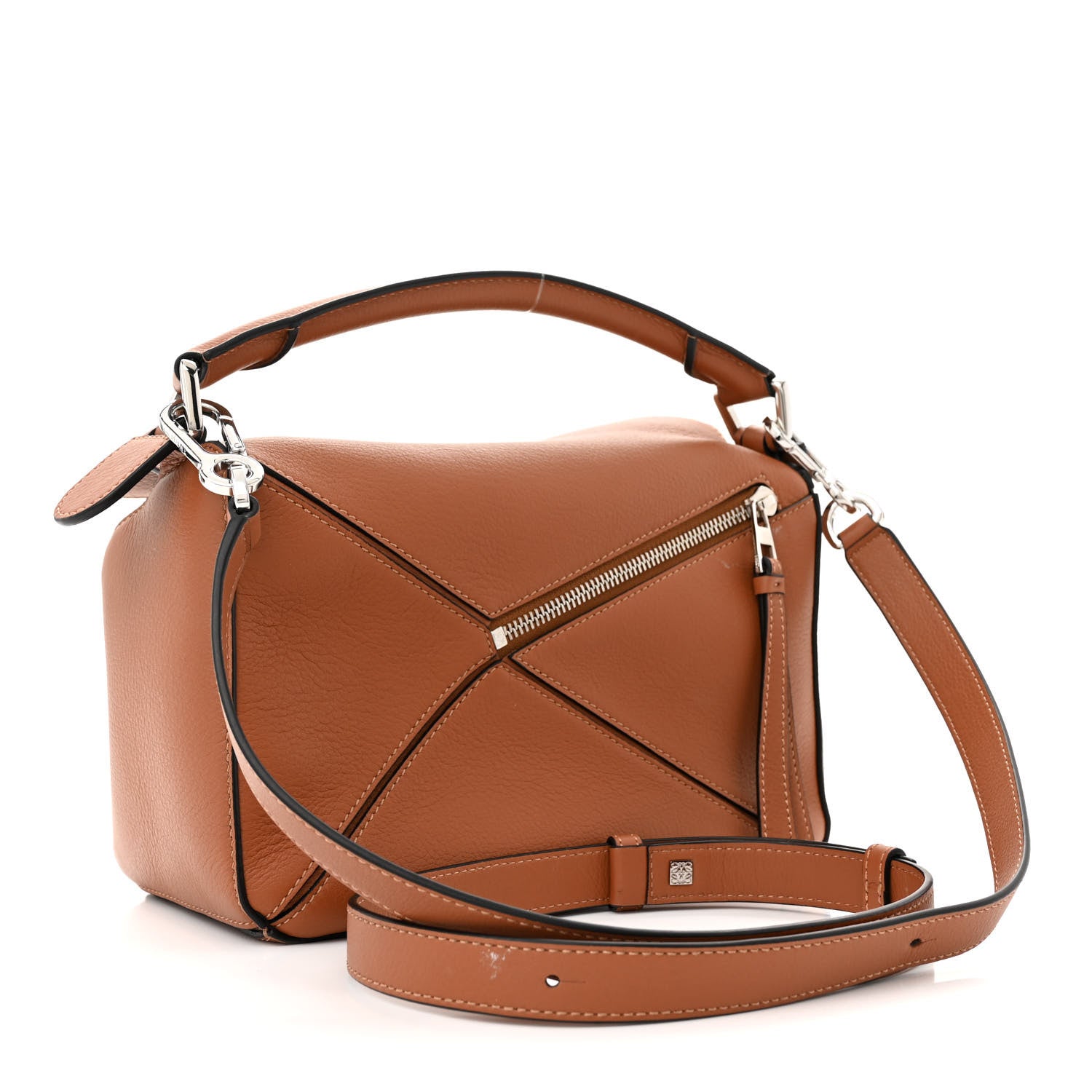 Loewe Calfskin Small Puzzle Bag Tan 3 of 11