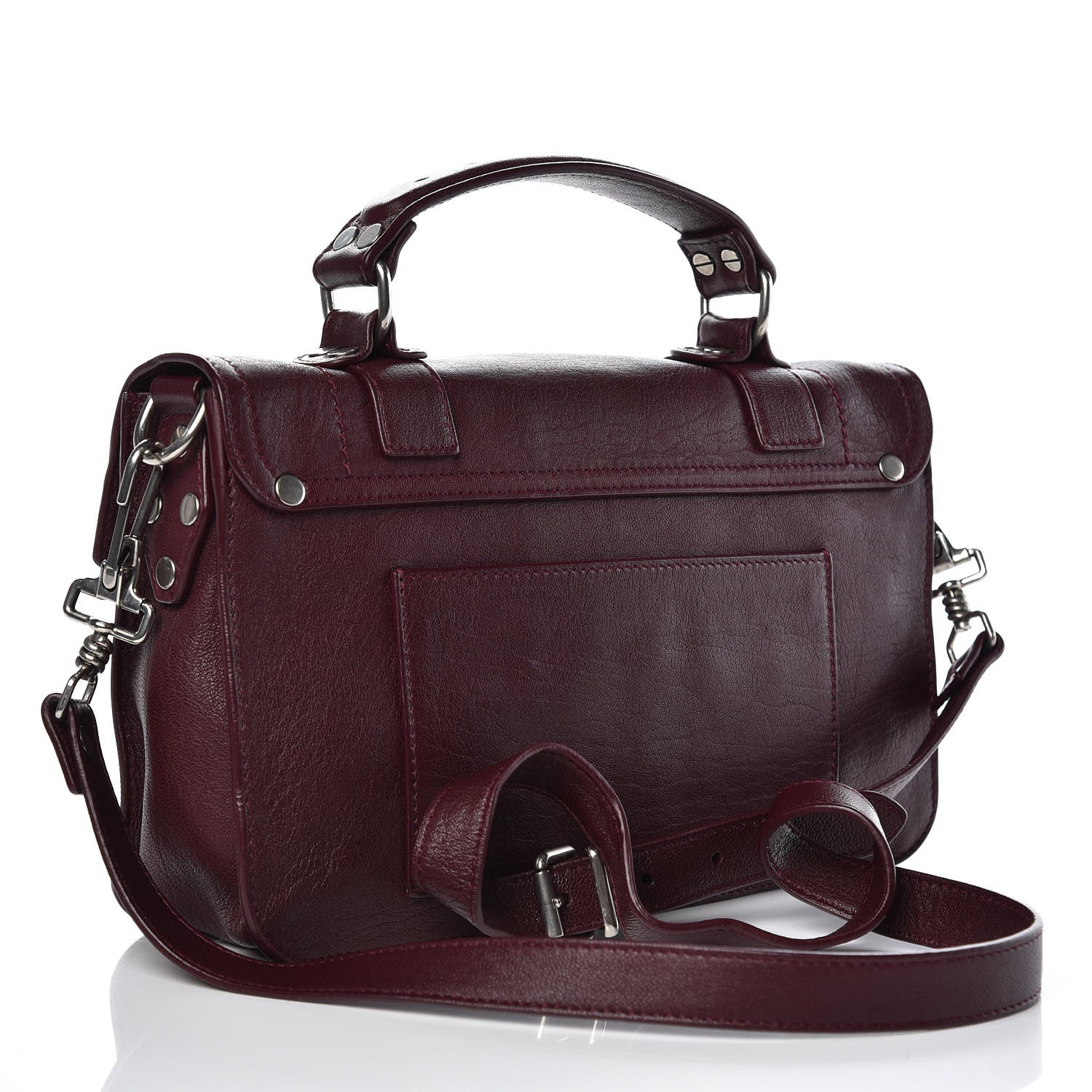 Proenza Schouler Lambskin Tiny PS1 Satchel Oxblood 3 of 10