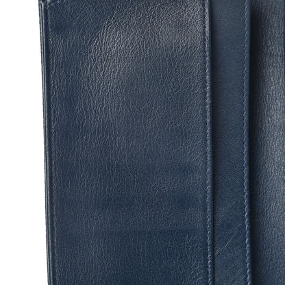 Chanel Caviar Timeless CC Large Flap Wallet Navy Blue 10 of 11