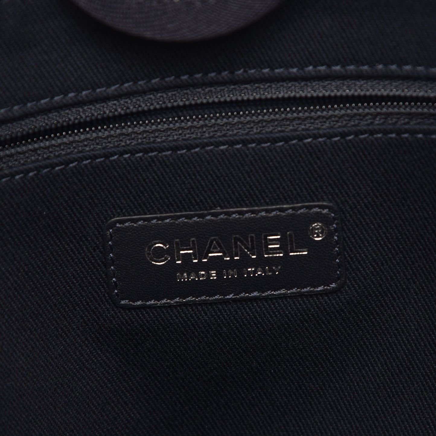 Denim Small Deauville Tote Dark Blue