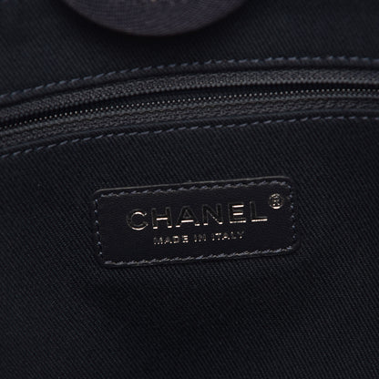 Chanel Denim Small Deauville Tote Dark Blue 6 of 9