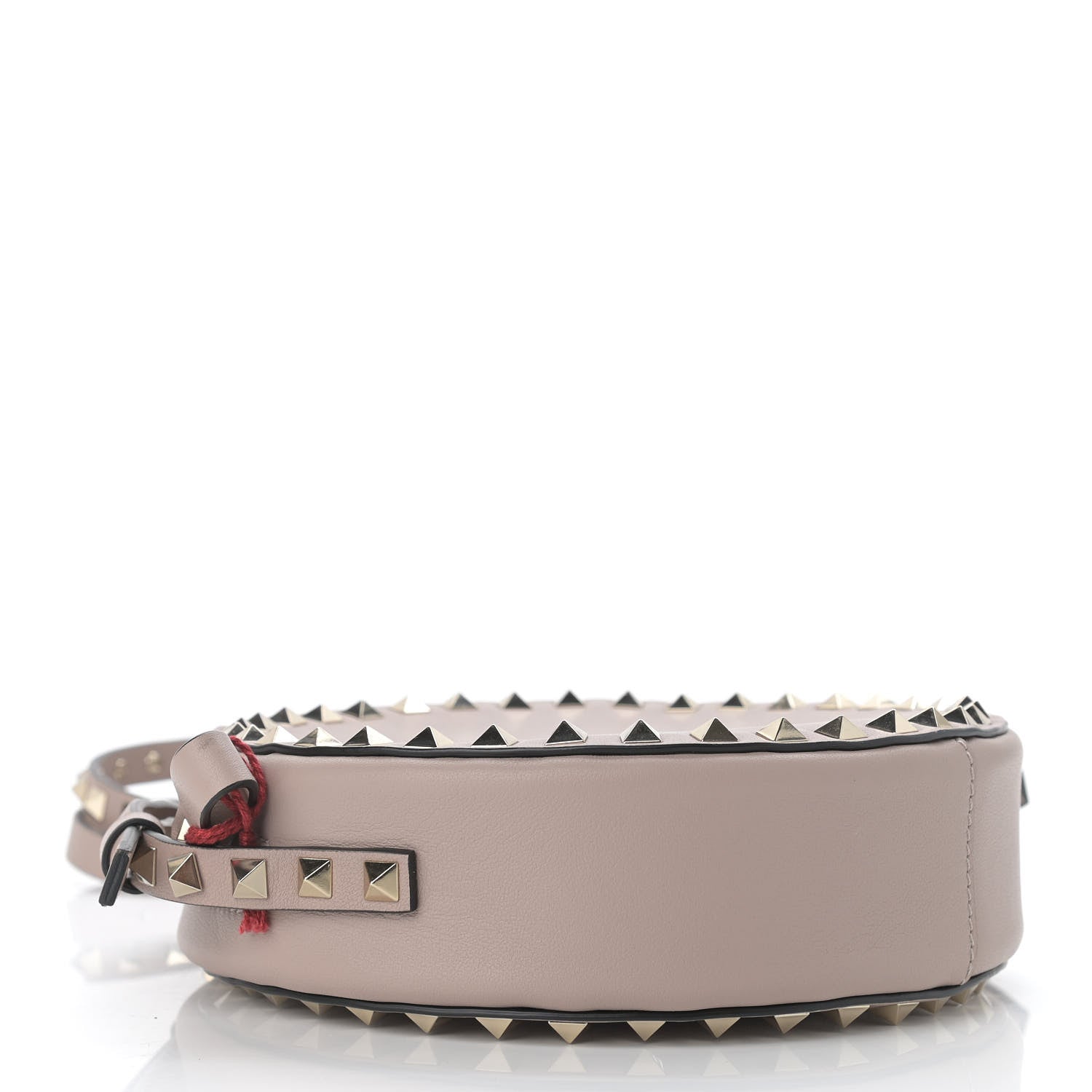 Valentino Garavani Calfskin Rockstud Round Crossbody Bag Poudre 4 of 9
