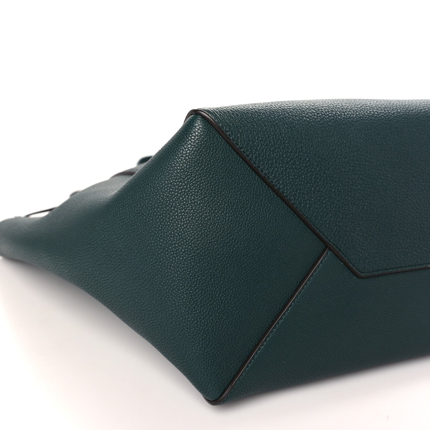 Celine Smooth Calfskin Small Belt Cabas Phantom Dark Green 7 of 8