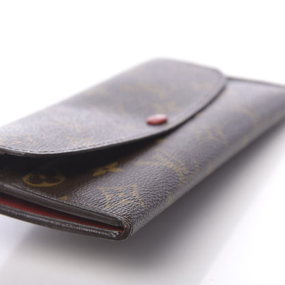 Louis Vuitton Monogram Emilie Wallet Red 12 of 15