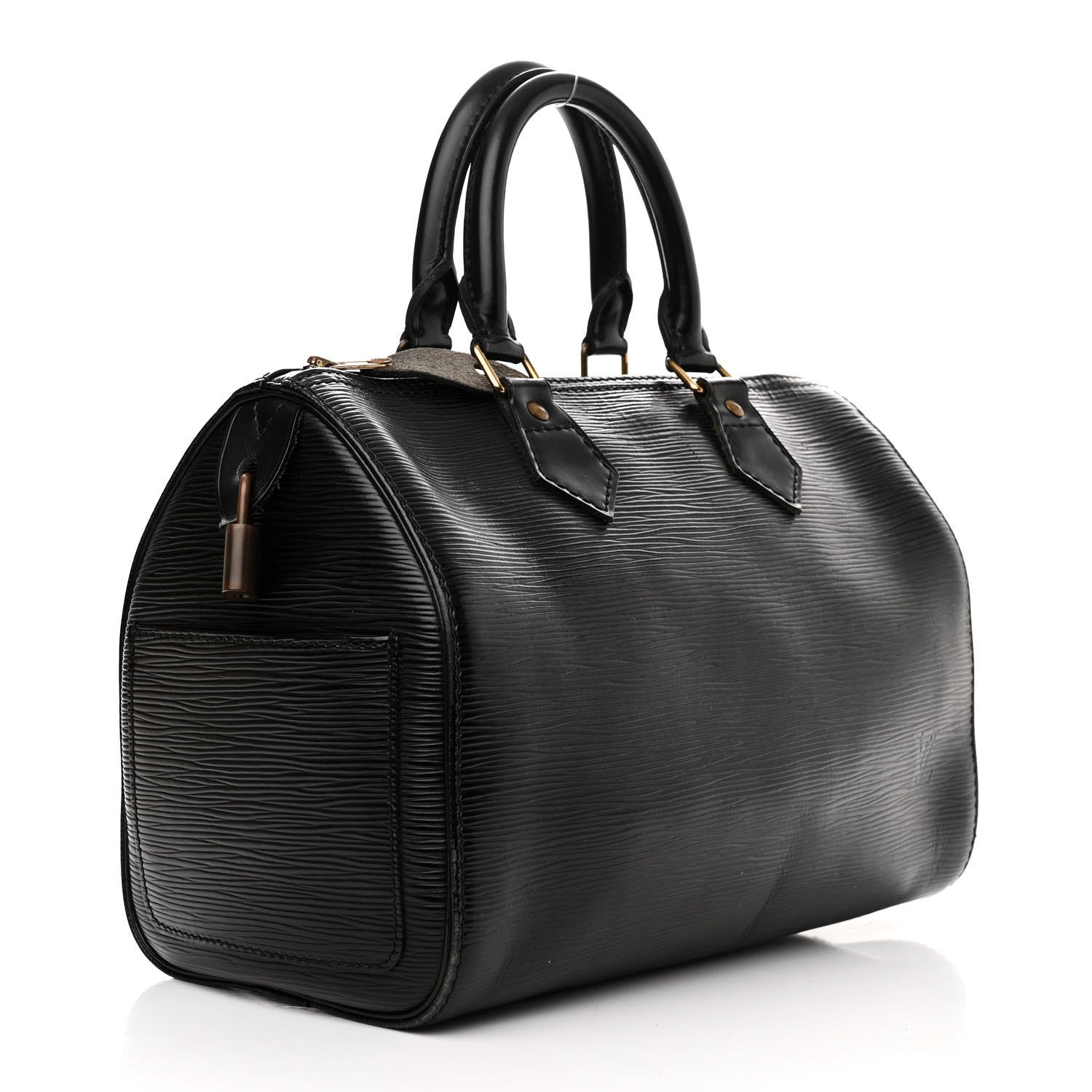 Louis Vuitton Epi Speedy 25 Black 3 of 15