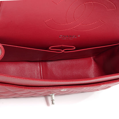 Chanel Caviar Jumbo Double Flap Dark Pink 6 of 9