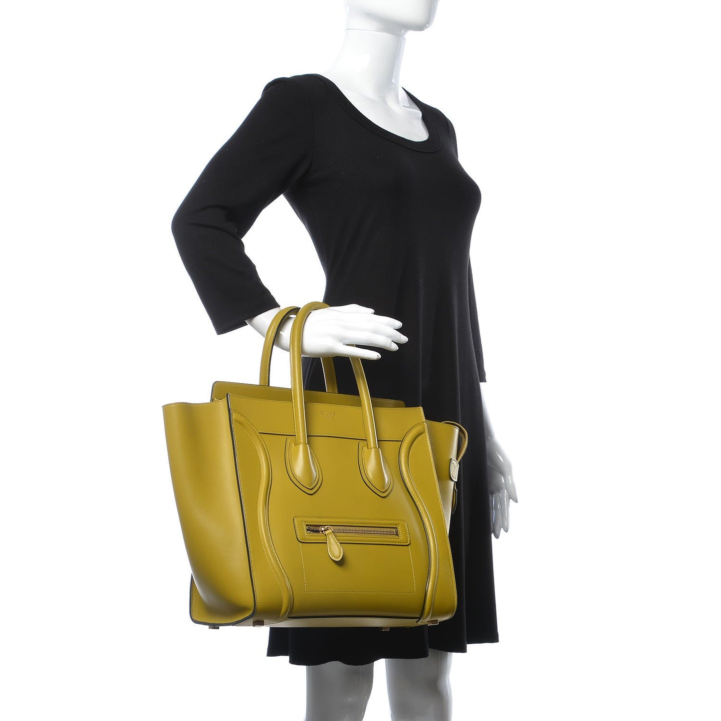 Smooth Calfskin Mini Luggage Chartreuse