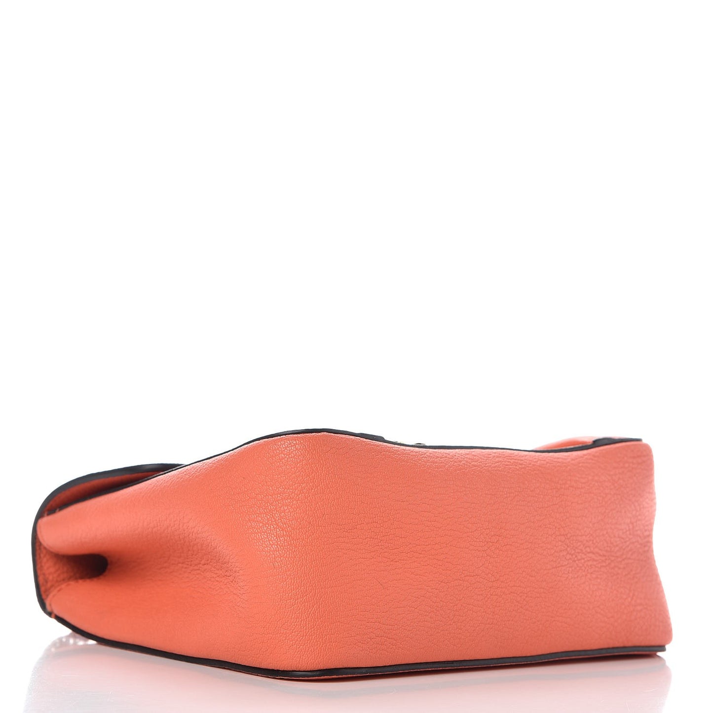 Goatskin Small Elsie Shoulder Bag Coral Pop