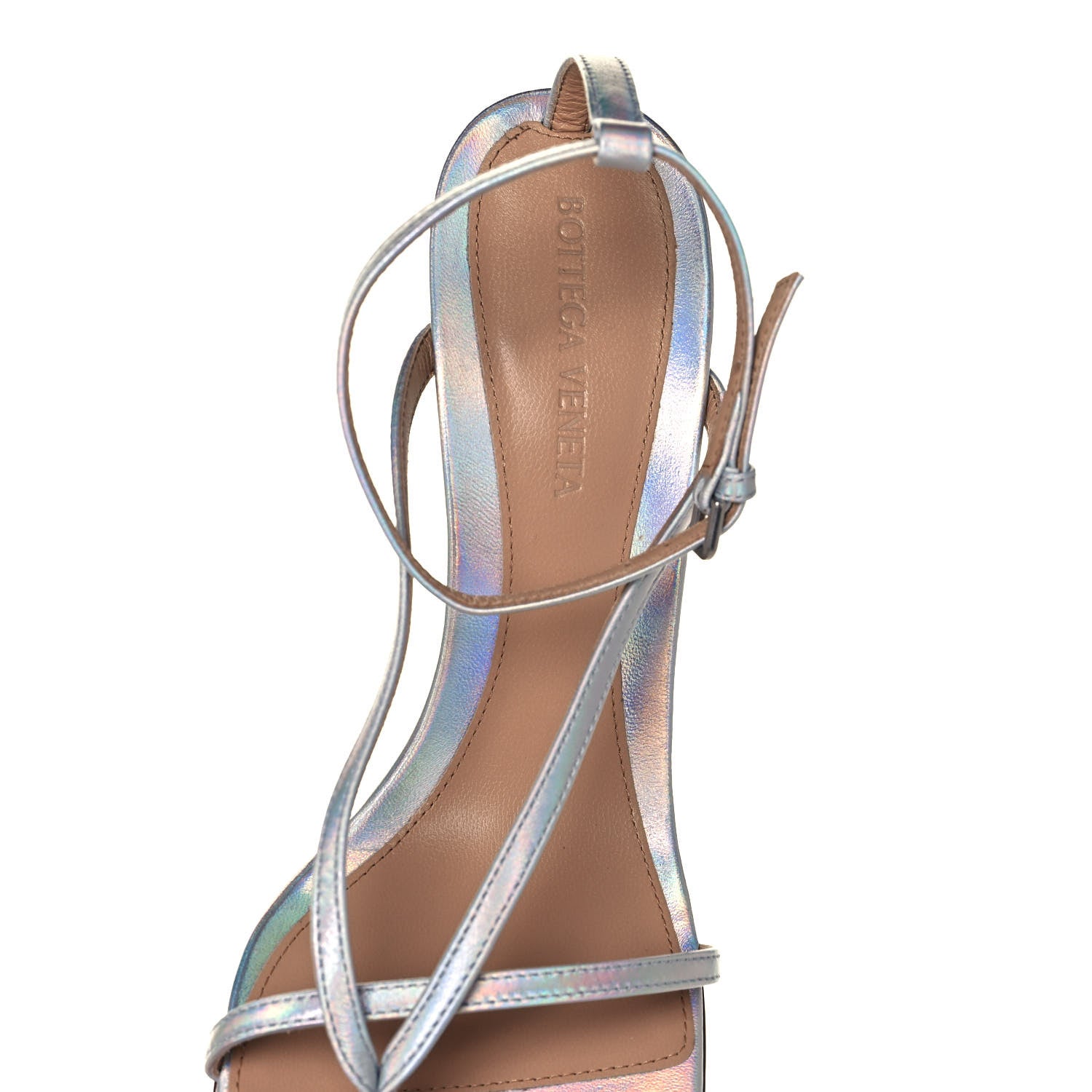 Bottega Veneta Laser Nappa Stretch Multi Strap 90mm Sandals 38 Moon Drop 7 of 7