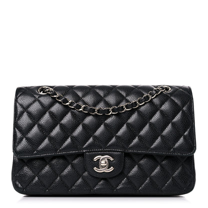 Chanel Caviar Quilted Medium Double Flap Black 1 of 22