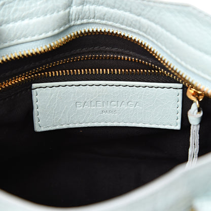 Balenciaga Agneau Classic Gold Hardware Mini City Bleu Maldives 5 of 15