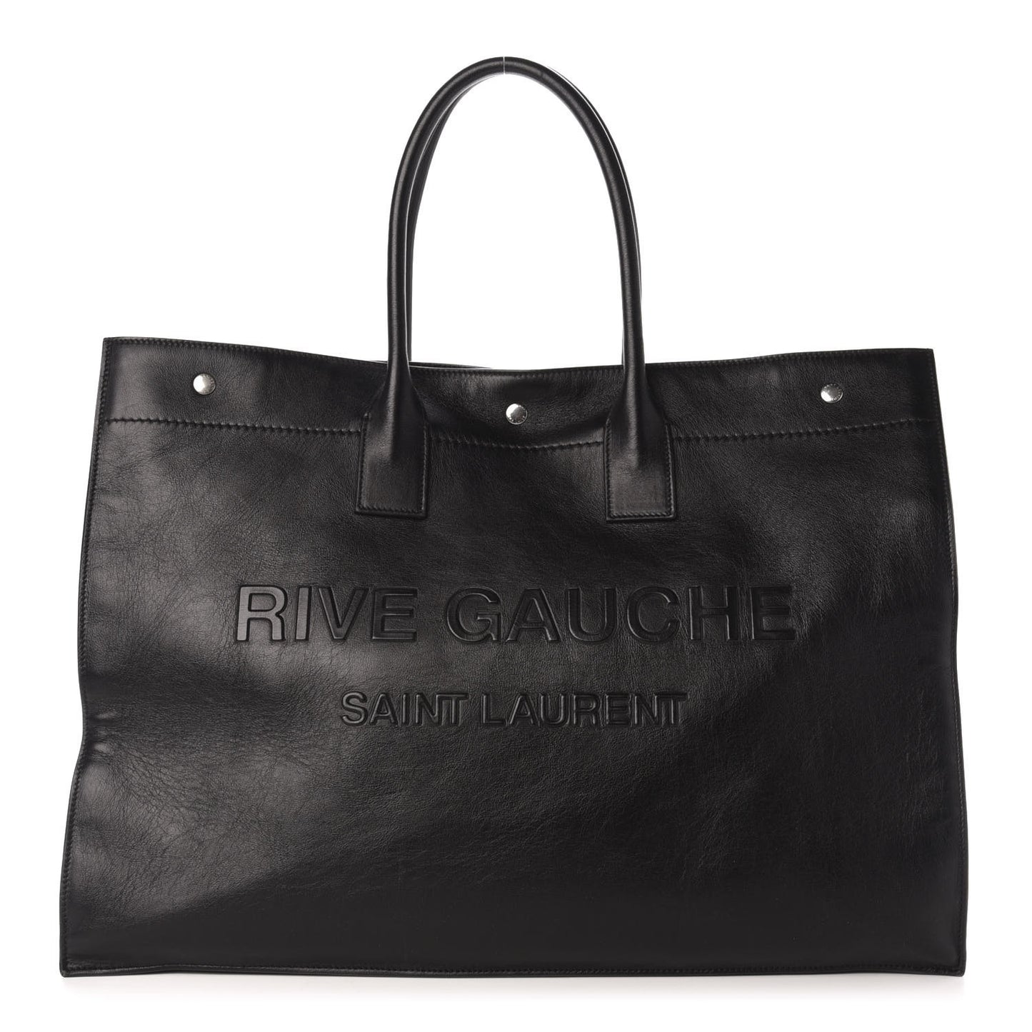 Vitello Rive Gauche Large Tote Black