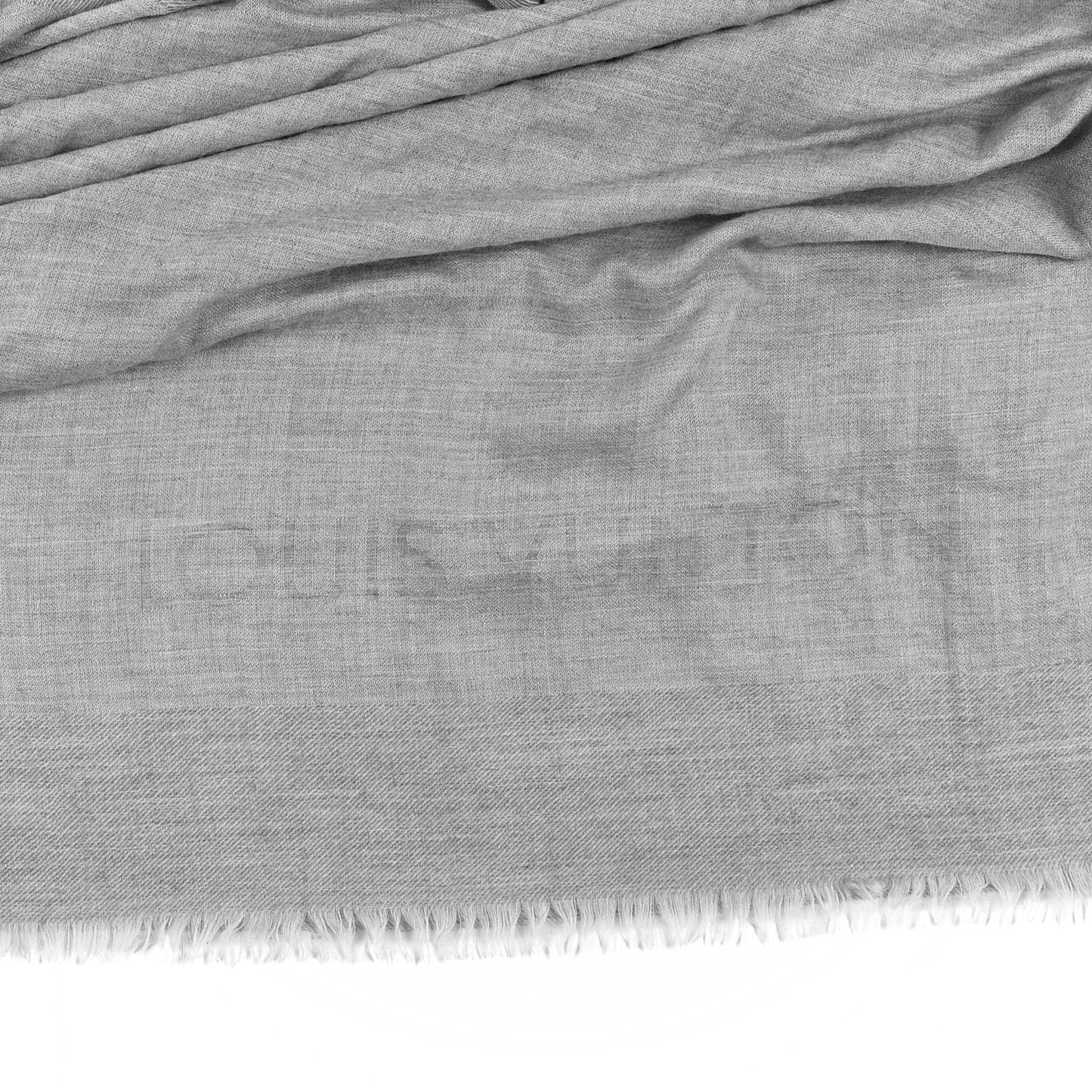 Woven Cashmere Travel Shawl Grey