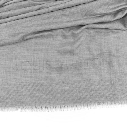 Louis Vuitton Woven Cashmere Travel Shawl Grey 2 of 6