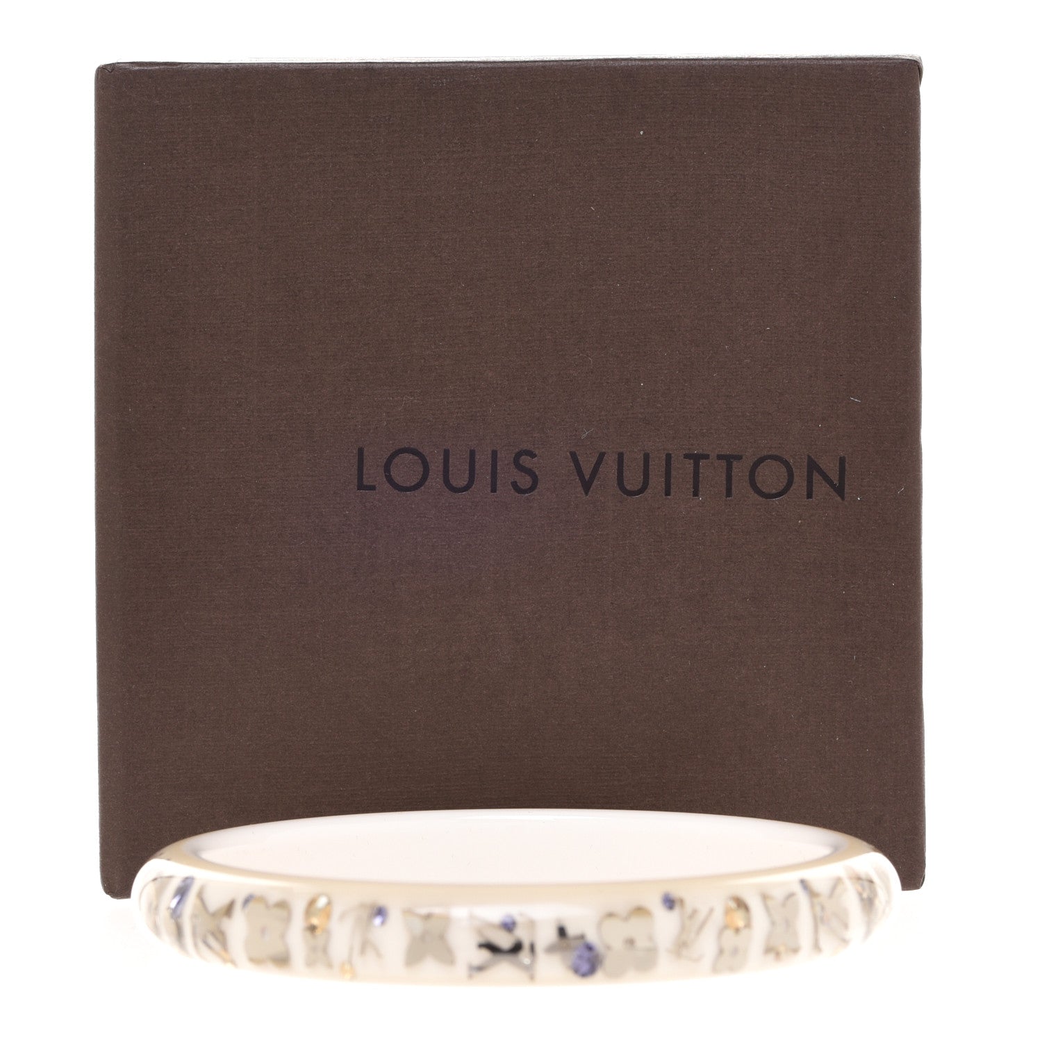 Louis Vuitton Resin Swarovski Medium Inclusion Bracelet PM White 5 of 5